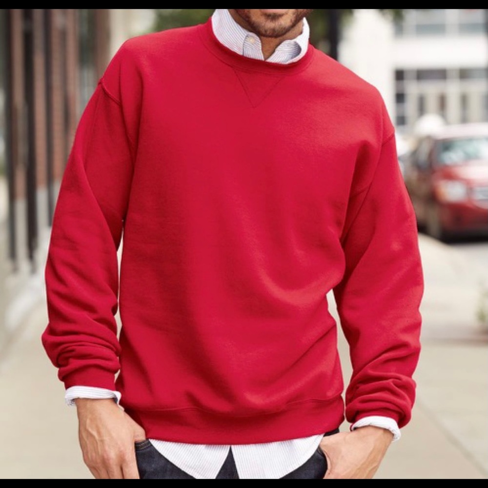 Izod Men’s Soft Red Sweatshirt Pullover – Size L – EUC – NWOT